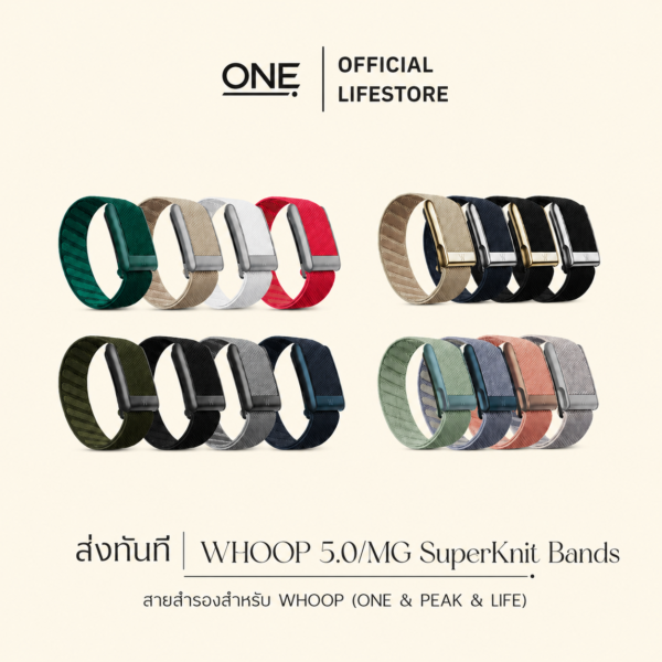 ส่งทันที | WHOOP 5.0/MG SuperKnit Bands สายสำรองสำหรับ WHOOP (ONE & PEAK & LIFE)