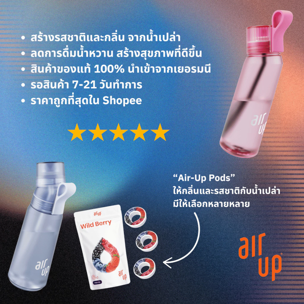 กระติกน้ำ Air Up Bottle Twist or Steel - Image 3