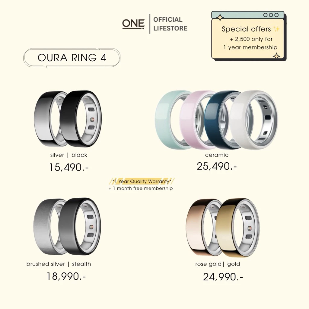 Oura Ring 4 Ceramic แหวนวัดสุขภาพอัจริยะ - Image 5